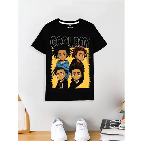 Cool Boy Printed T-Shirt for Kids – Stylish & Comfy Cotton Tee