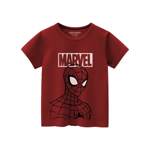Spider-Man Marvel Boys T-Shirt – Cool Superhero Printed Tee for Kids