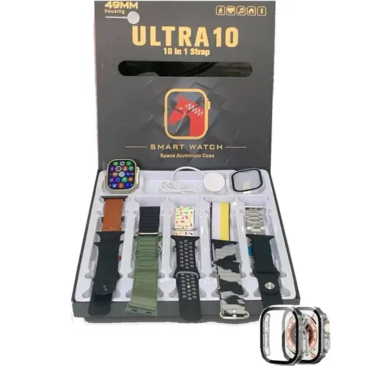 Ultra Smart Watch With 10 Straps (Clone Copy)